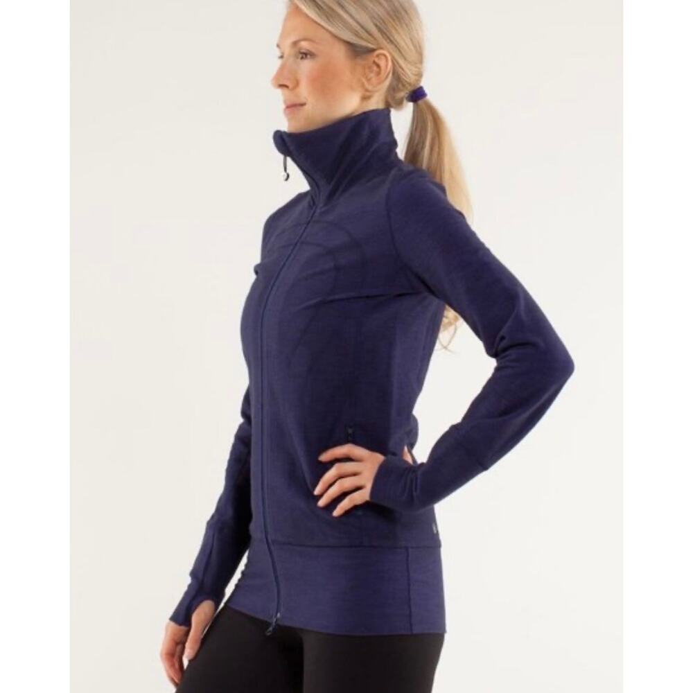 Lululemon In Stride purple full‎ zip athletic sweater jacket